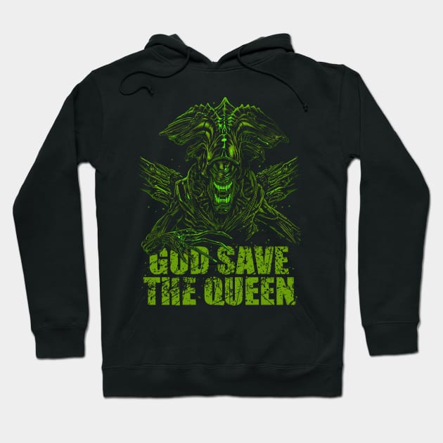 God save the queen Hoodie by Roni Nucleart